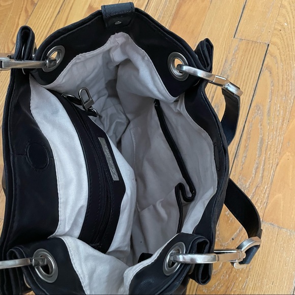Kenneth Cole Black Leather Bag - Picture 4 of 8